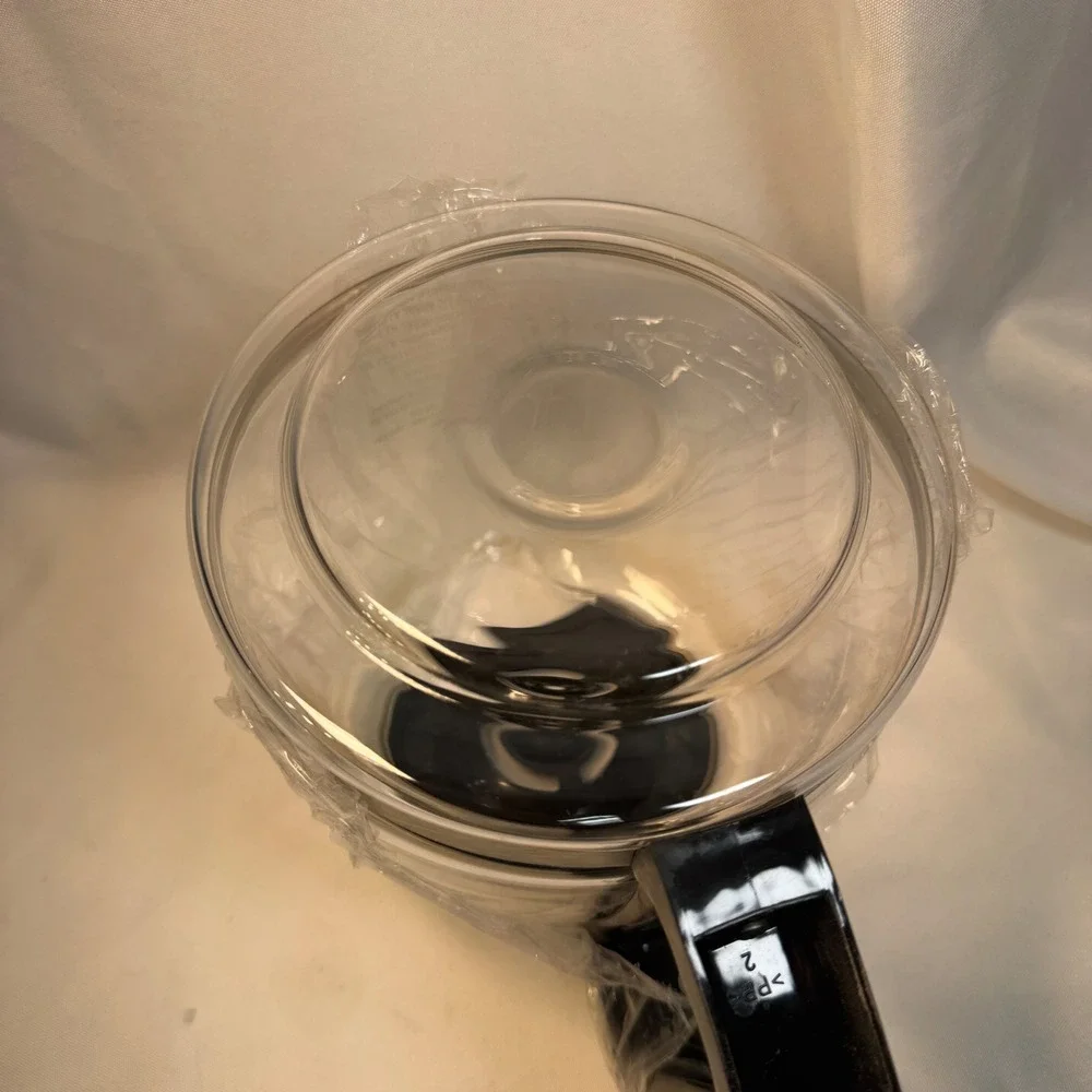 Black & Decker 12 Cup Glass Coffee Carafe Replacement Clear Black Handle Lid